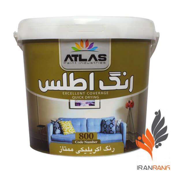 اکریلیک کد 800 اطلس 2/5 گالن دبه(12کیلویی) - رنگ اکریلیک ممتاز 800 اطلس دبه - ایران رنگ