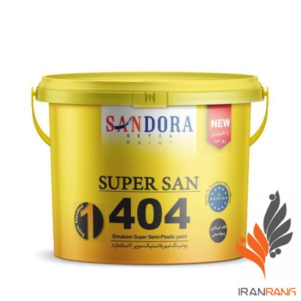 خرید رنگ نیم پلاستیک سان سوپر ساندورا کد404 حلب - ایران رنگ
