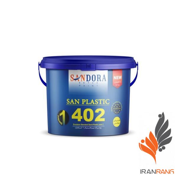 خرید پوشرنگ نيم پلاستیک سان استاندارد ساندورا کد402 گالن - ایران رنگ
