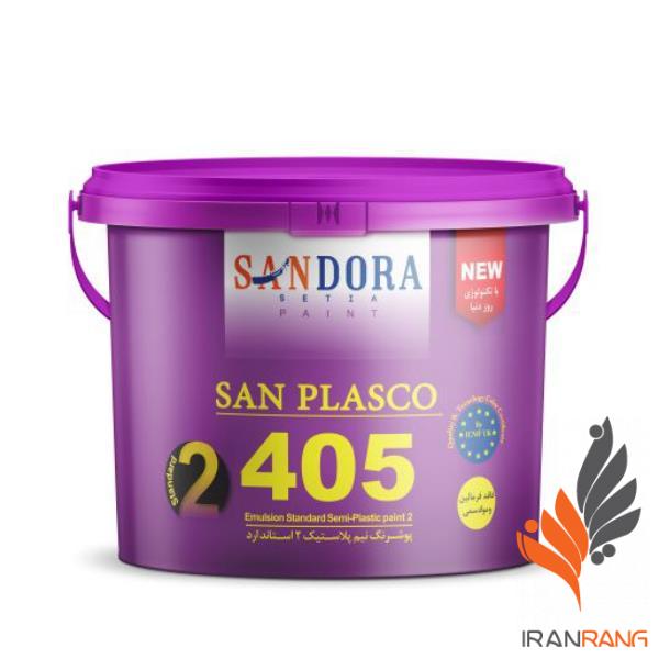 Image خرید پوشرنگ نيم پلاستیک سان پلاسکو ساندورا کد 405 حلب - ایران رنگ