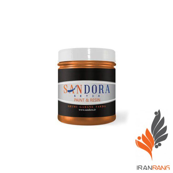 رنگ تزئینی اکلیلی اکریلیک نارنجی ساندورا - کد 127