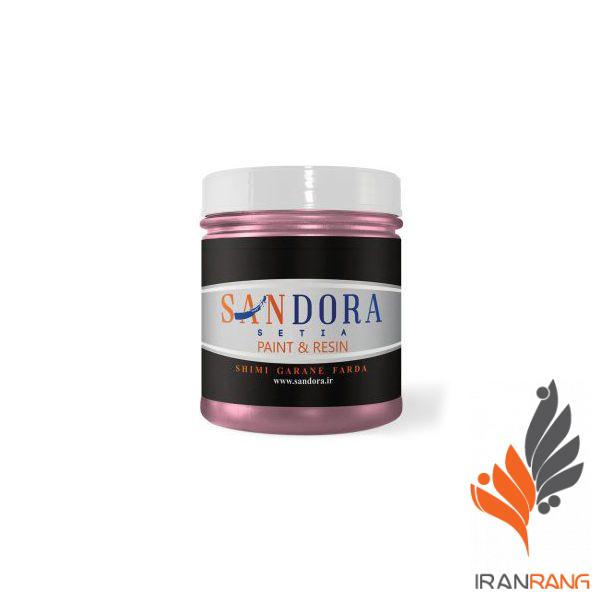 رنگ تزئینی اکلیلی اکریلیک صورتی ساندورا - کد 125