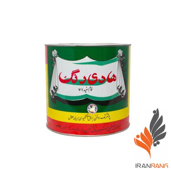 رنگ روغنی سفید براق آلکیدی هادی کد701 کوارت - ایران رنگ