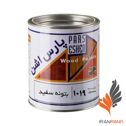 بتونه سفید مخصوص چوب پارس اشن گالن کد 1019 - بتونه فوری سفید مخصوص چوب پارس اشن کد 1019 گالن - ایران رنگ