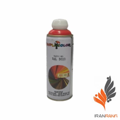 اسپری رنگ دوپلی کالر قرمز ترافیک کد 3020 - ایران رنگ