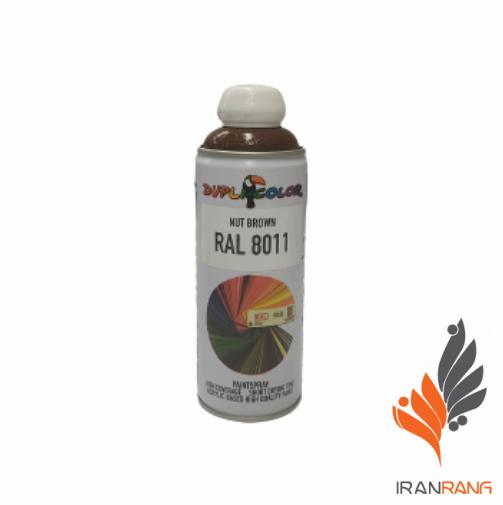 اسپری رنگ دوپلی کالر قهوه ای فندقی کد 8011 - ایران رنگ