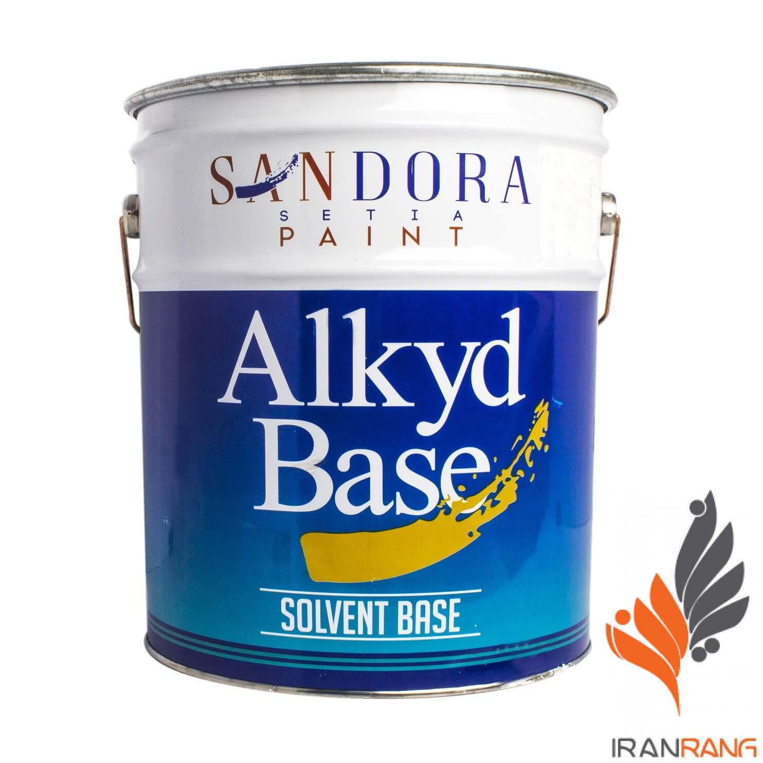 رنگ سفید نیم براق ساندورا کد2500 حلب - ایران رنگ