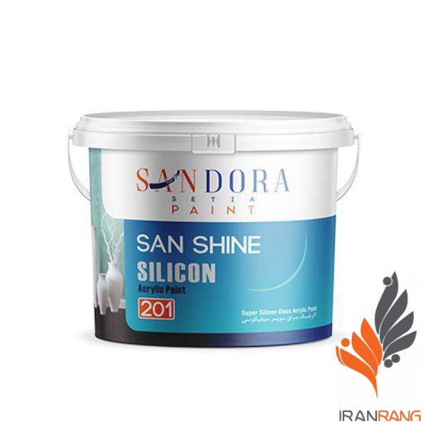 رنگ اکریلیک براق سان شاین ساندورا کد201 دبه - ایران رنگ