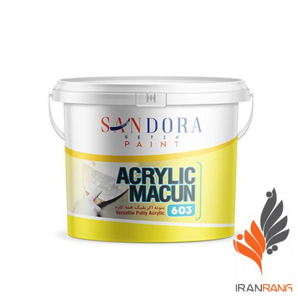 بتونه اکریلیک ساندورا کد603 دبه - ایران رنگ