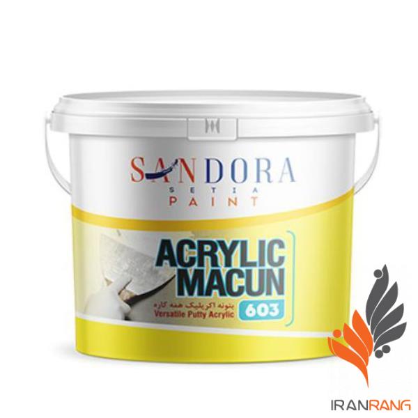 خرید رنگ بتونه آکریلیک ساندورا کد ۶۰۳ حلب - ایران رنگ