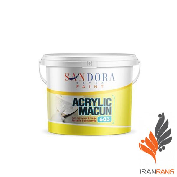 خرید رنگ بتونه اکریلیک ساندورا کد ۶۰۳ گالن - ایران رنگ