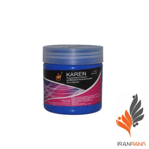 خرید رنگ اکریلیک فلورسنت آبی کارن ربعی - ایران رنگ