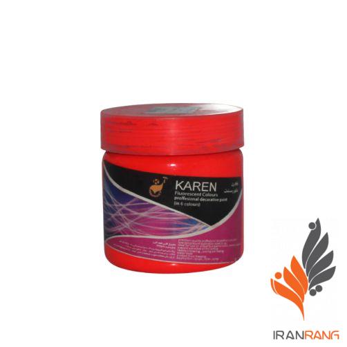 خرید رنگ اکریلیک فلورسنت نارنجی کارن ربعی - ایران رنگ