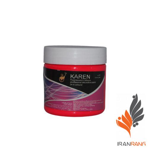 خرید رنگ اکریلیک فلورسنت قرمز کارن ربعی - ایران رنگ
