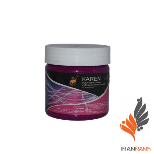 خرید رنگ اکریلیک فلورسنت بنفش کارن ربعی - ایران رنگ