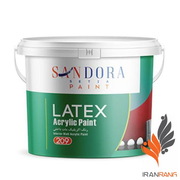 خرید رنگ اکریلیک مات لاتکس ساندورا کد 209 حلب - ایران رنگ