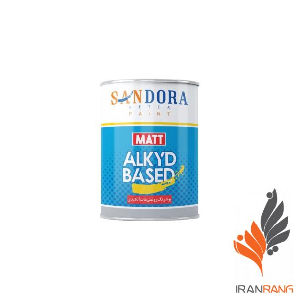 خرید رنگ روغنی آلکیدی سرمه ای مات ساندورا کد 1900 کوارت - ایران رنگ