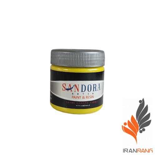 خرید رنگ اکریلیک زرد لیمویی تزیینی ساندورا کد 126 - ایران رنگ