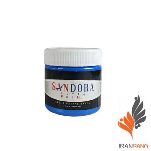 خرید رنگ اکریلیک دکوراتیو آبی تزئینی ساندورا کد 132 ربعی - ایران رنگ