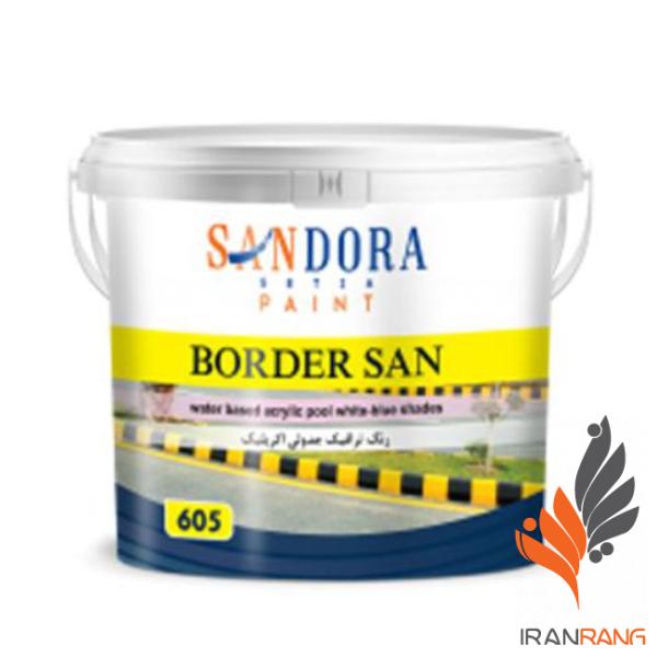 خرید رنگ اکریلیک بوردرسان جدولی سفید ساندورا کد 605 حلب - ایران رنگ