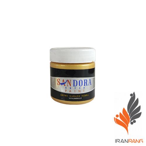خرید رنگ دکوراتیو اکریلیک طلایی روشن ساندورا کد 122 کوارت - ایران رنگ