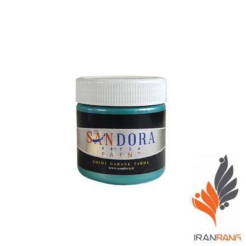 خرید رنگ اکریلیک دکوراتیو فیروزه ای تزئینی ساندورا کد 135 ربعی - فروشگاه ایران رنگ