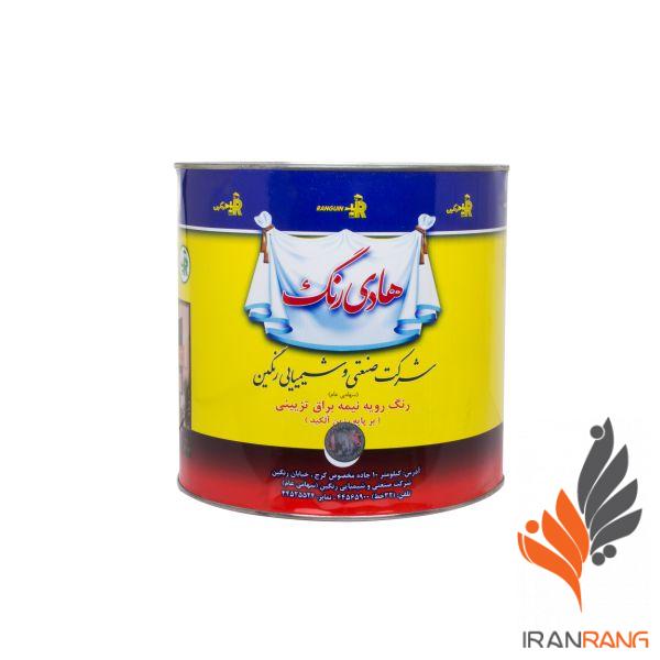 خرید رنگ روغنی سفید نیمه براق آلکیدی هادی کد 600 گالن - ایران رنگ