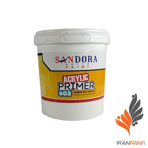 خرید رنگ اکریلیک پرایمر زیرکار شفاف ساندورا کد 602 کوارت - ایران رنگ