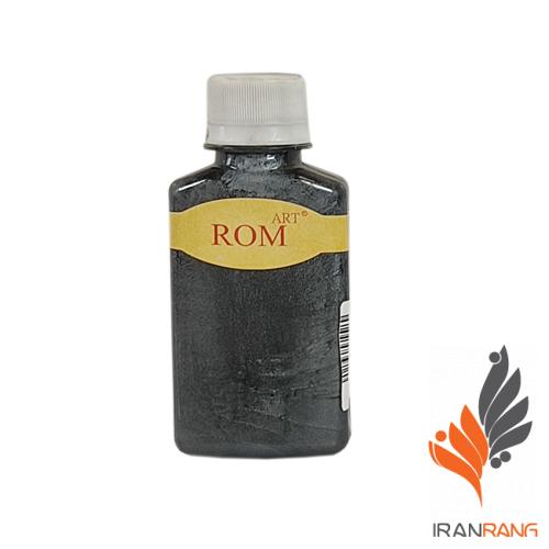 خرید رنگ اکریلیک صدفی فام مشکی روم آرت 140 گرمی - ایران رنگ