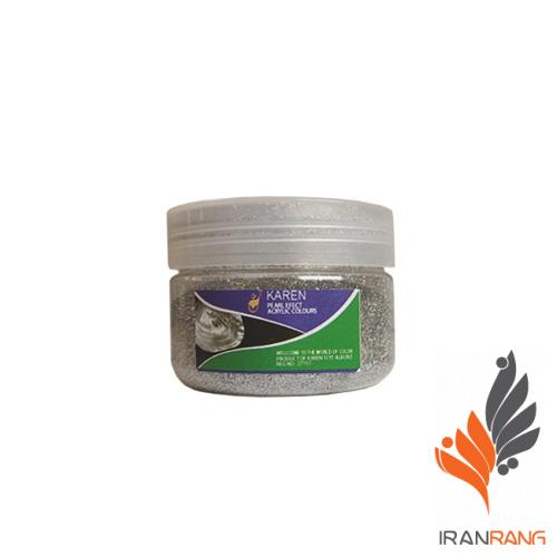 خرید پودر اکلیل طلایی نقره ای هفت رنگ کارن 100 گرمی - ایران رنگ